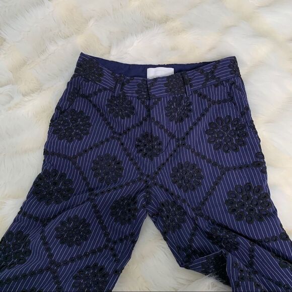Ett:twa embroidered wide leg high waist pants - Picture 3 of 8